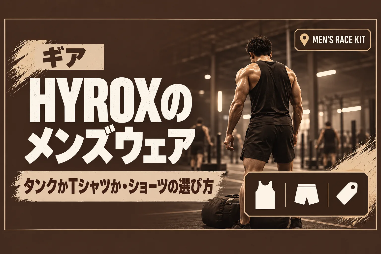 HYROXのメンズウェア：タンクトップかTシャツか、ショーツの選び方とPUMAの6品目
