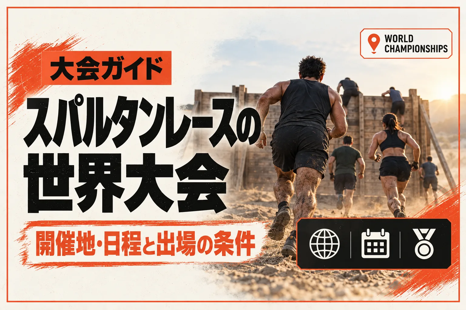 スパルタンレースの世界大会(世界選手権)|2026〜2027年の開催地・日程と日本から出られる条件